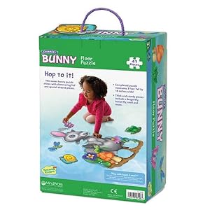 Peaceable Kingdom Shimmery Bunny Shaped 41 Piece Floor Puzzle, 3 feet x 2 feet - Great Easter Basket Stuffers and Easter Gifts for 3 Year Olds, 4 Year Olds & Up Peaceable Kingdom Shimmery Bunny Shaped 41 Piece Floor Puzzle 3 feet x 2 feet Great Easter Basket Stuffers and Easter Gifts for 3 Year Olds 4 Year Olds Up