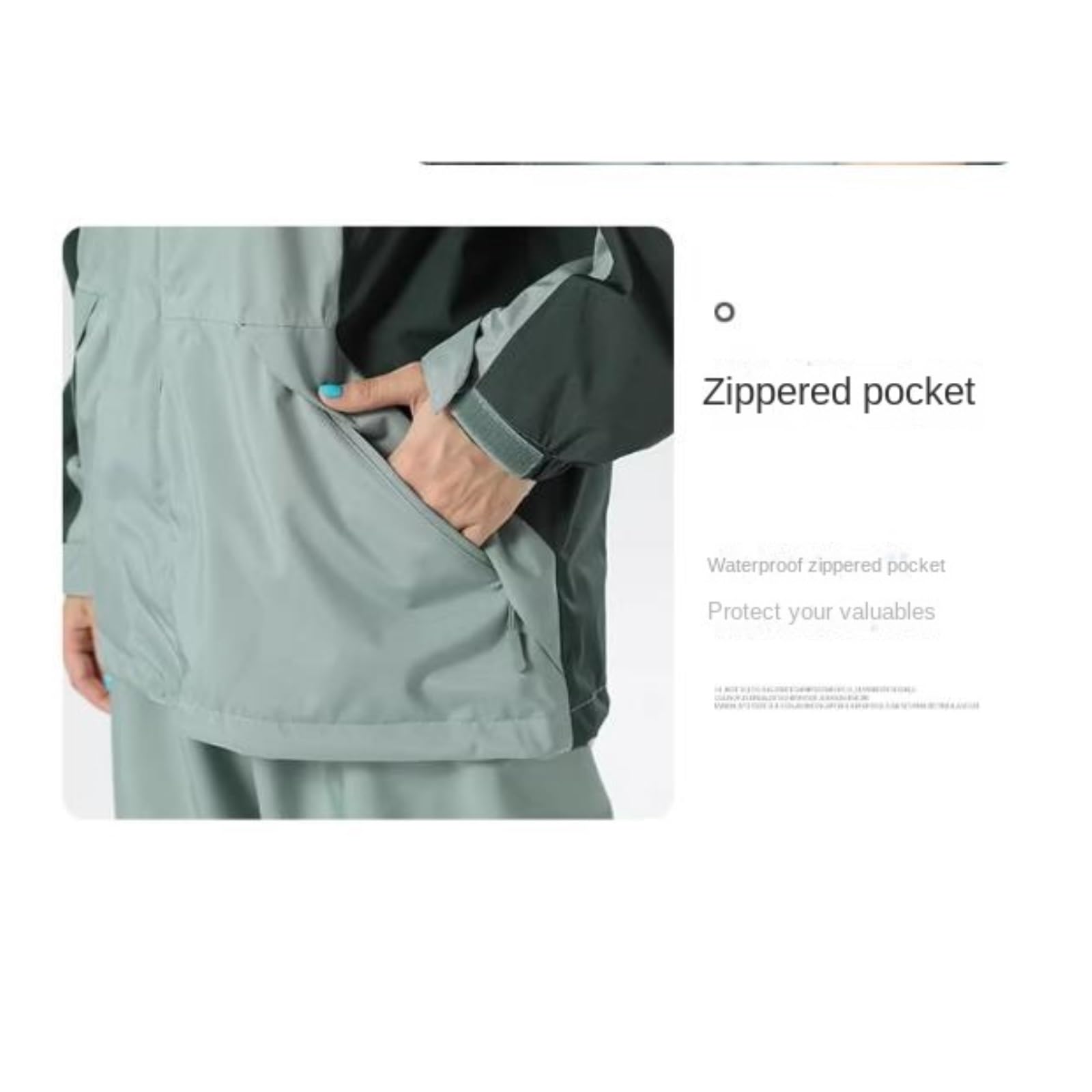 Poncho Antipioggia Impermeabile Poncho Antipioggia Da Viaggio E Ciclismo In Due Pezzi Impermeabile For Bicicletta Mantella Antipioggia