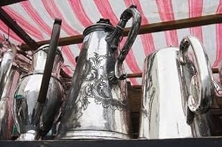 Pots and Pans Portobello Road Market Notting Hill London England Poster Print by Walter Bibikow (24 x 15)