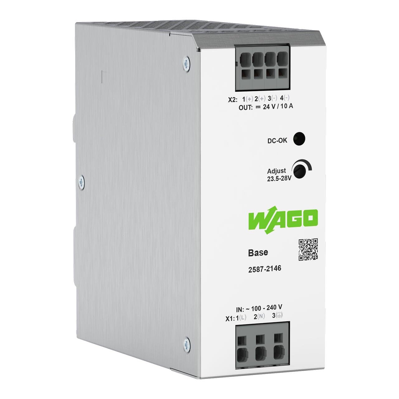 WAGO 2587-2146 Schaltnetzteil; 1-phasig; 24 VDC Ausgang; 10 A; DC-OK LED