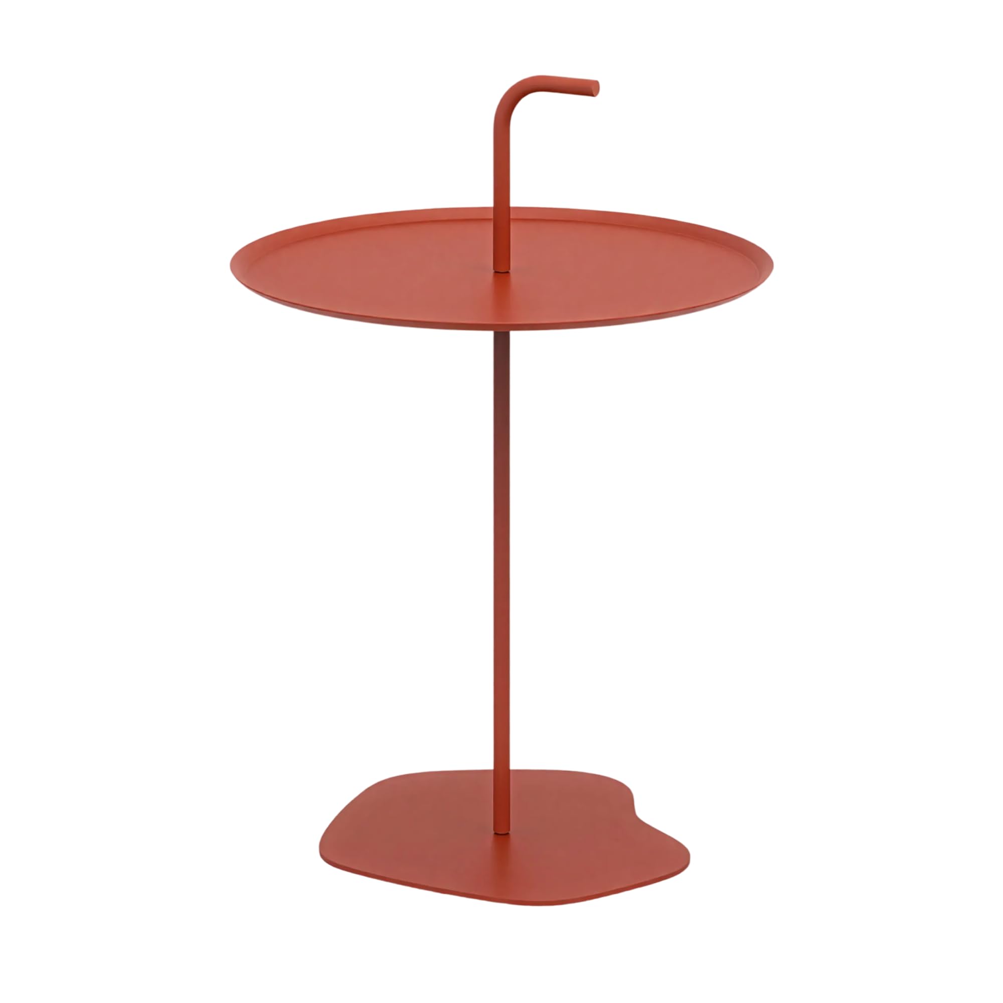 casa.pro Table d'Appoint de Jardin Calimera 56,5 x 38 cm Acier Terre Cuite