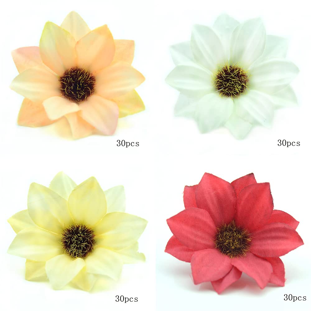 Kwiaty sztuczne, 180 sztuk 6cm Gerbera sztuczny kwiat strona główna dekoracje