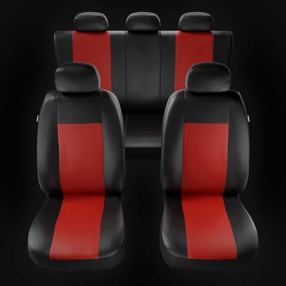 Mossa Fundas Asientos Coche aptas para Citroen C4 I II (2004-2017) CM-RD | Coupé, Hatchback, Berlina