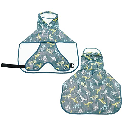 犬用レインコート ペットレインコート 犬 猫 2WAY ドッグカッパ ポンチョ 透明帽子付き 防水 防雪 防風 速乾 着脱簡単 マジックテープ サイズ調節可能 通気 軽量 小型犬 中型犬 大型犬 散歩 お出かけ 四季通用 (グリーン,5XL)