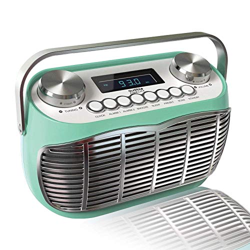 Detroit, FM AM Radio Alarm Clock Bedside Mains Powered Or Battery FM Retro