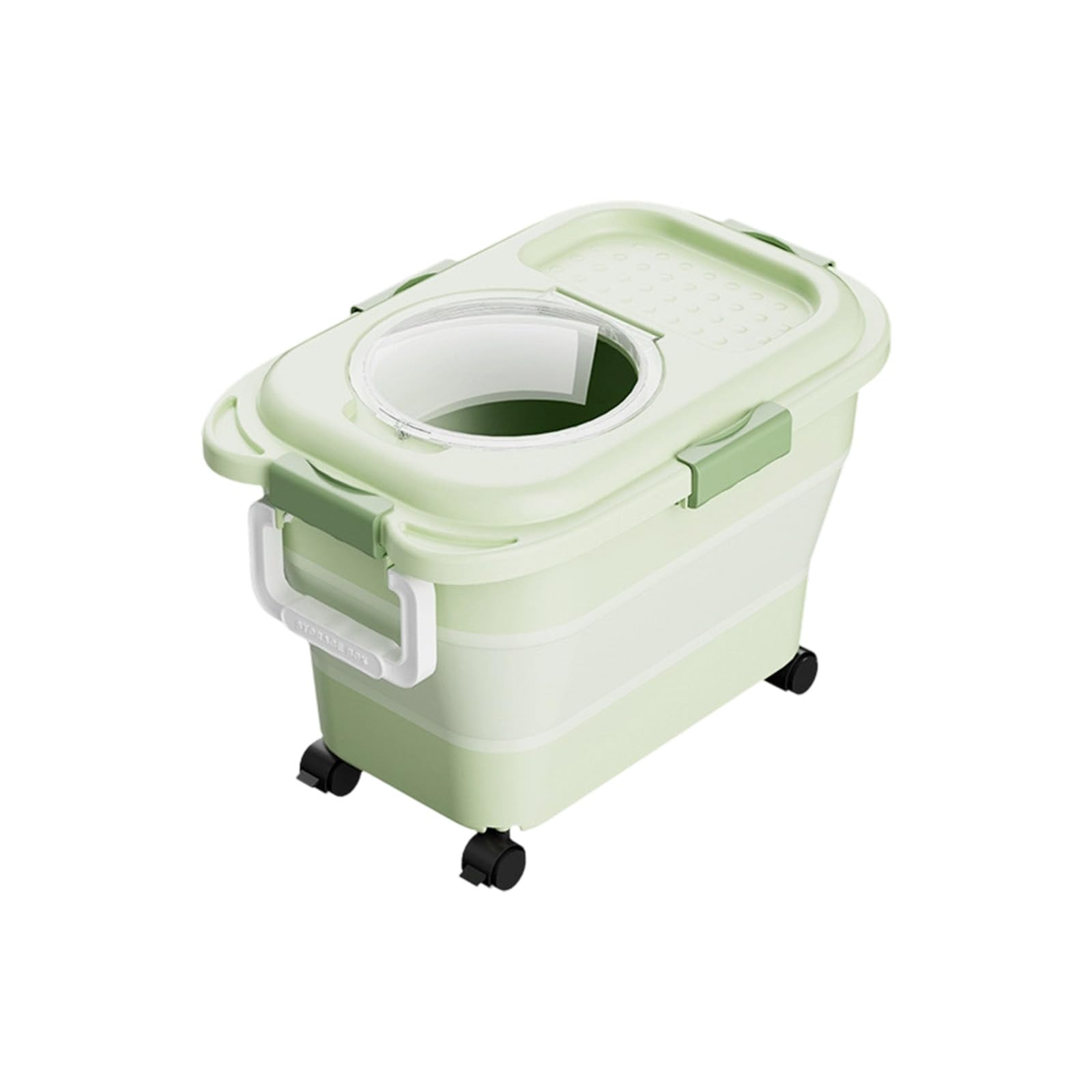 Large Capacity Rice Bucket Space Saving Kitchen Grain Organizer Countertop Dustproof Food Storage Container Rice Storage Container with Lid