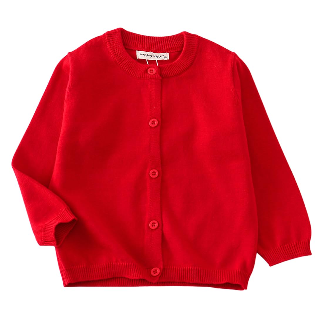 HahaNice Cardigan tricoté à manches longues pour fille 2 à 7 ans
