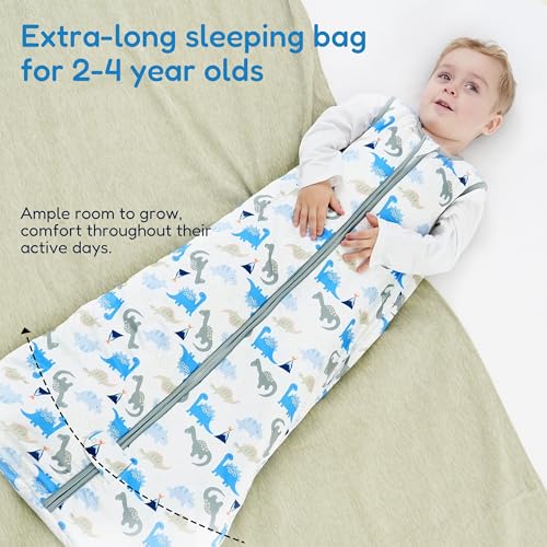 Image of TotAha Toddler Sleep Sack 1.0 TOG for 2T-3T-4T, Premium Soft Wearable Blanket Baby Sleeping Bag with 2-way Safe Zipper for Girl Boy
