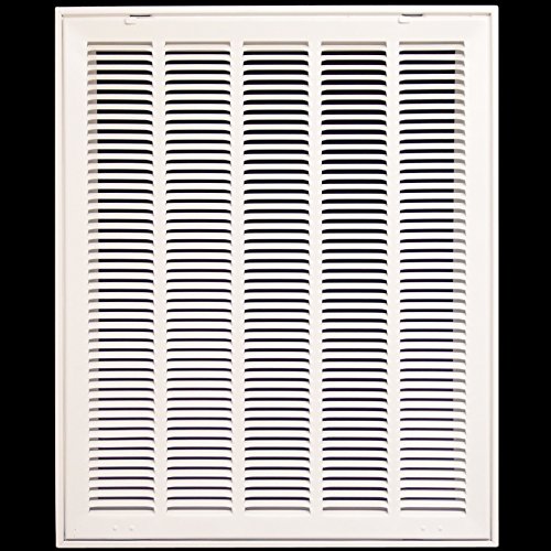 HVAC return air grille 20x25 with 1" filter, white