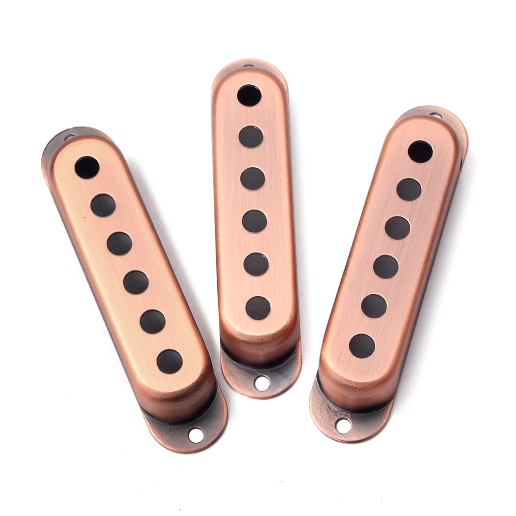 RuiJOTWAT 48/50/52Mm Bronze Copper Single Coil Covers St Guitar Pickup Cover - Image 4