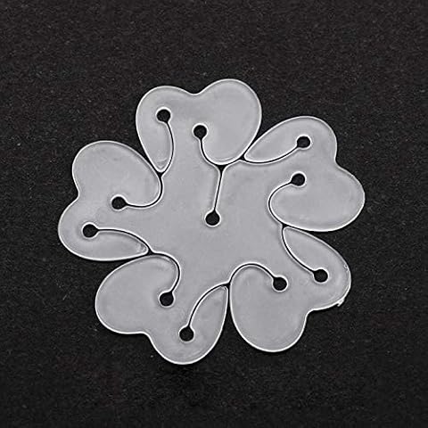 COJJ Balloon binding balloon arch ring buckle opening ceremony bracket buckle buckle balloon decorative modeling plum blossom clip balloon accessories 20 single layer + 20 double layer Cover