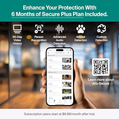 Arlo Essential Indoor Pan Tilt Zoom Security Camera 2K - 1-Cam + 6 Mo Plan - image 4