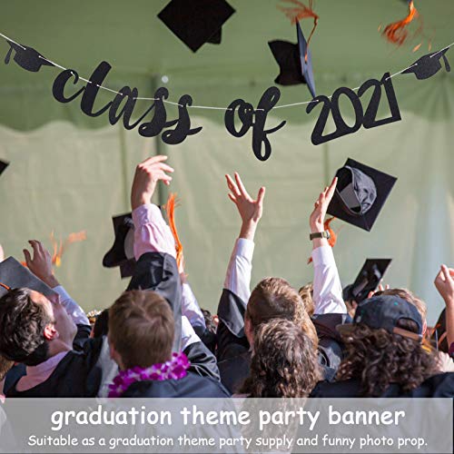 Faixa Amosfun Classe of 2021 para congrats, graduação, guirlanda de formatura, decoração para festa