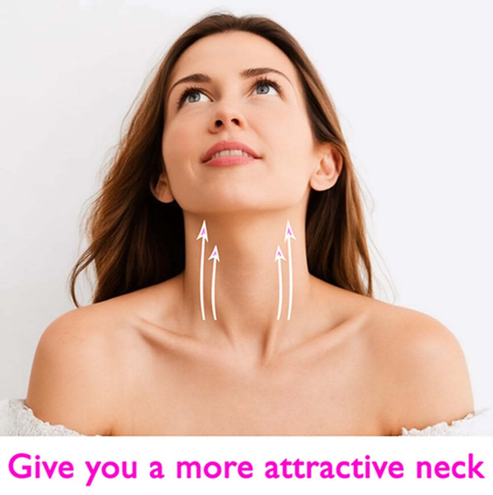 Neck Wrinkle Patches, 20Pcs Neck Strips, Neck Lift Tape for Neck Firming and Tightening, Improve Device For Neck Lines, Wrinkles, Loose Skin(Tran)