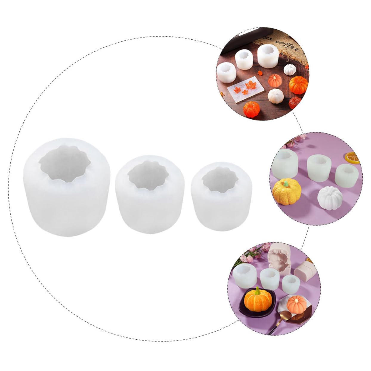 Alipis 3 Sätze Kürbis DIY Form Backblech Kuchenform Kuchenformen Würfel Kekse Kuchenformen Fondant Keksausstecher Cupcake Dekoration Kuchen Pellets Sukkulenten 3 Stück * 3