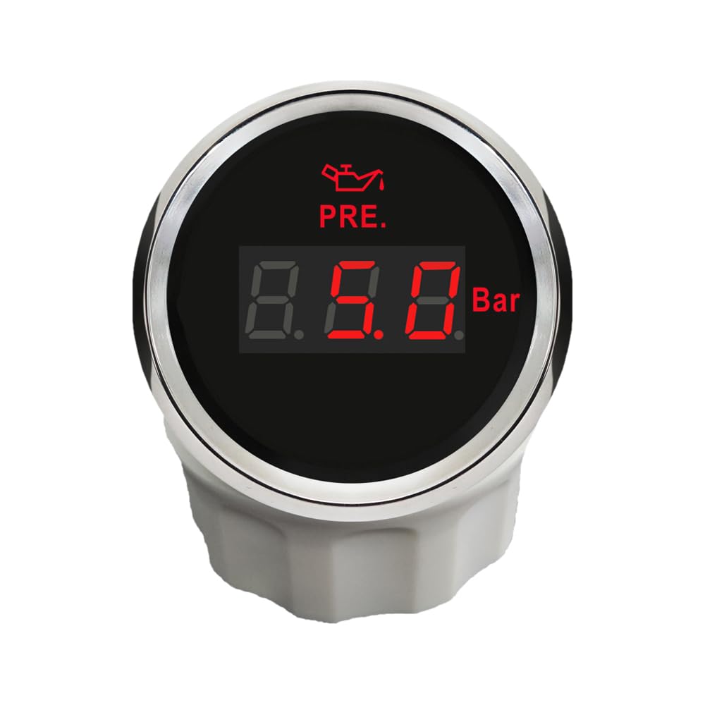 Digitale Öltemperaturanzeige 52mm LCD Display 150°C 2 Farbig Weiss Grü Digitale Öltemperaturanzeige 52mm LCD Display 150°C 2 Farbig Weiss Grü