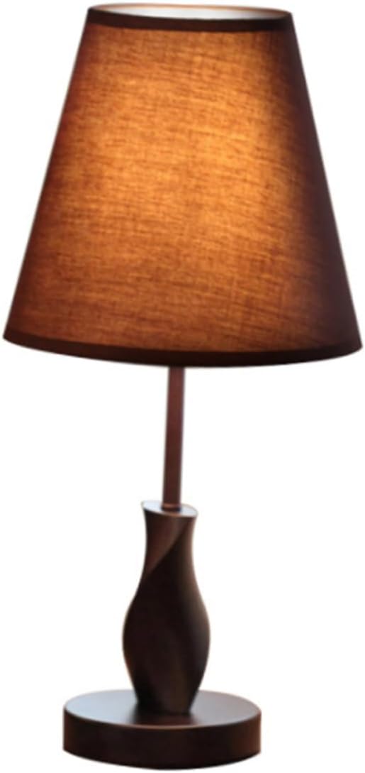 TEHAUX 1pc Creative Cloth Art Desk Lamp Design for Base for Bedroom Brown Color Not Included