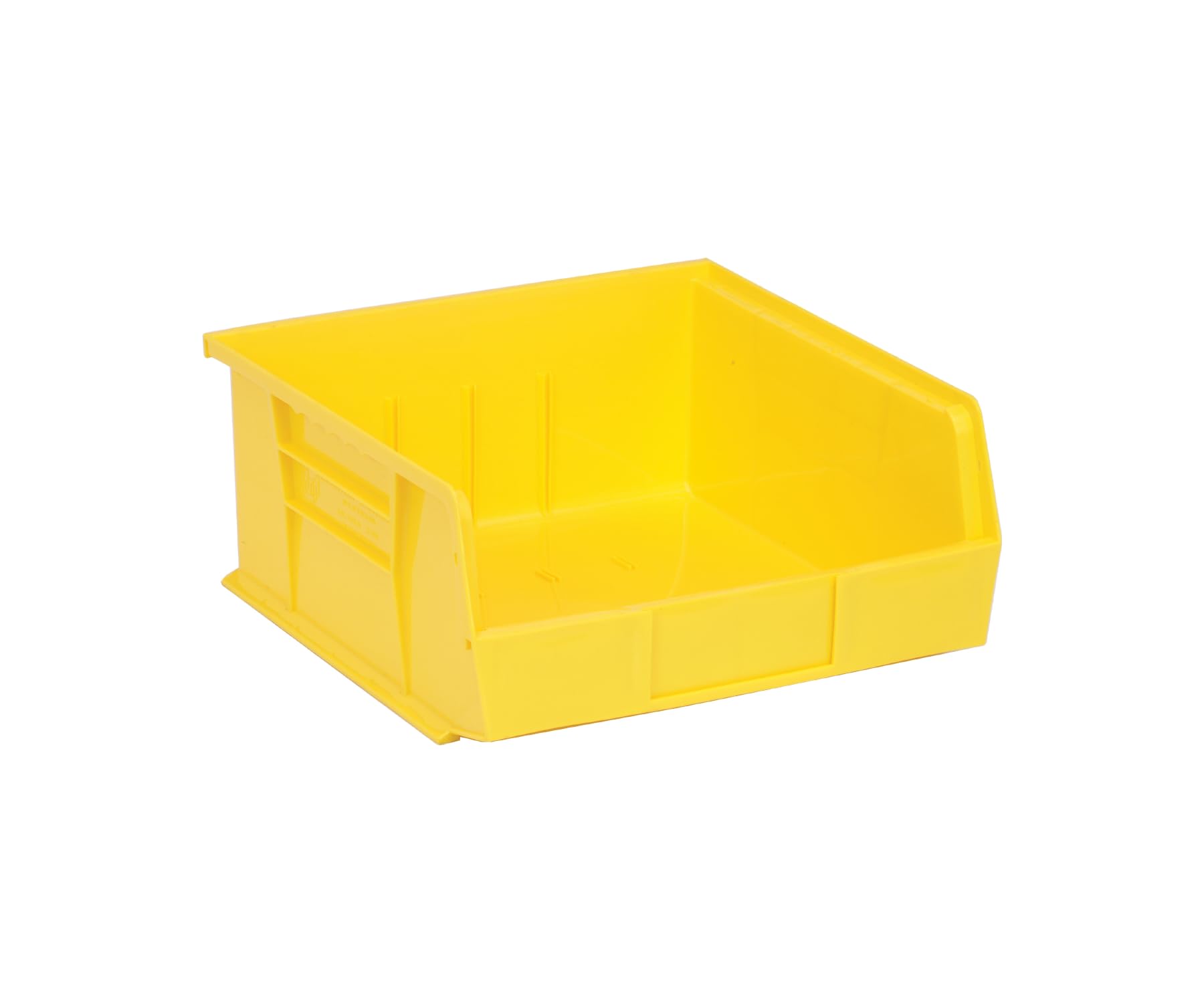 Ultra Stack & Hang Heavy Duty Part Organizer Yellow Bins 11" L x 11" W x 5" H 6 Pack by QUANTUM STORAGE SYSTEMS – Plastic, Yellow, Pack of 6, Model QUS235YL