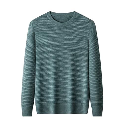 Men'S Autumn and Winter Knitted Sweater O-Neck Long-Sleeved Warm and Soft Sweater3