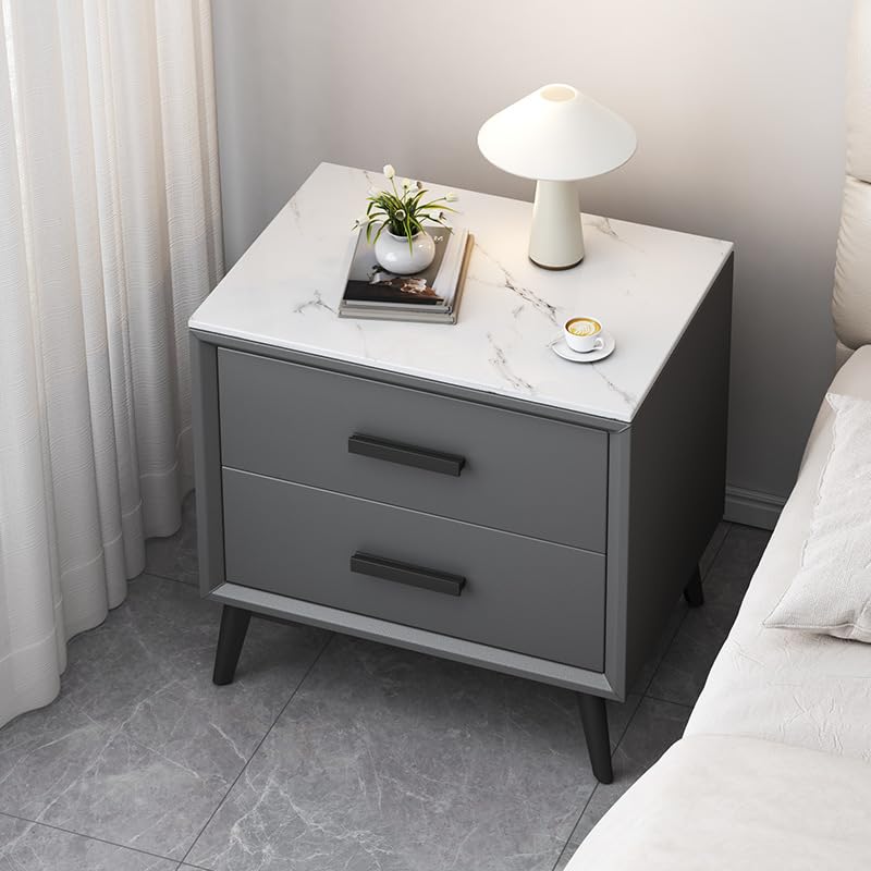 Table de chevet tiroir en cuir pour optimiser le rangement