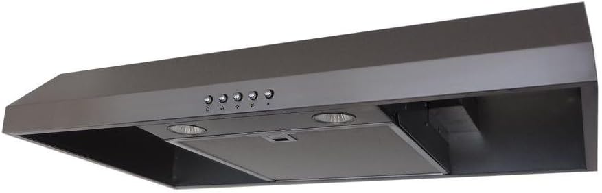 Presenza QR045 30 in. Under Cabinet Range Hood in Stainless Steel with 2X LED Light
