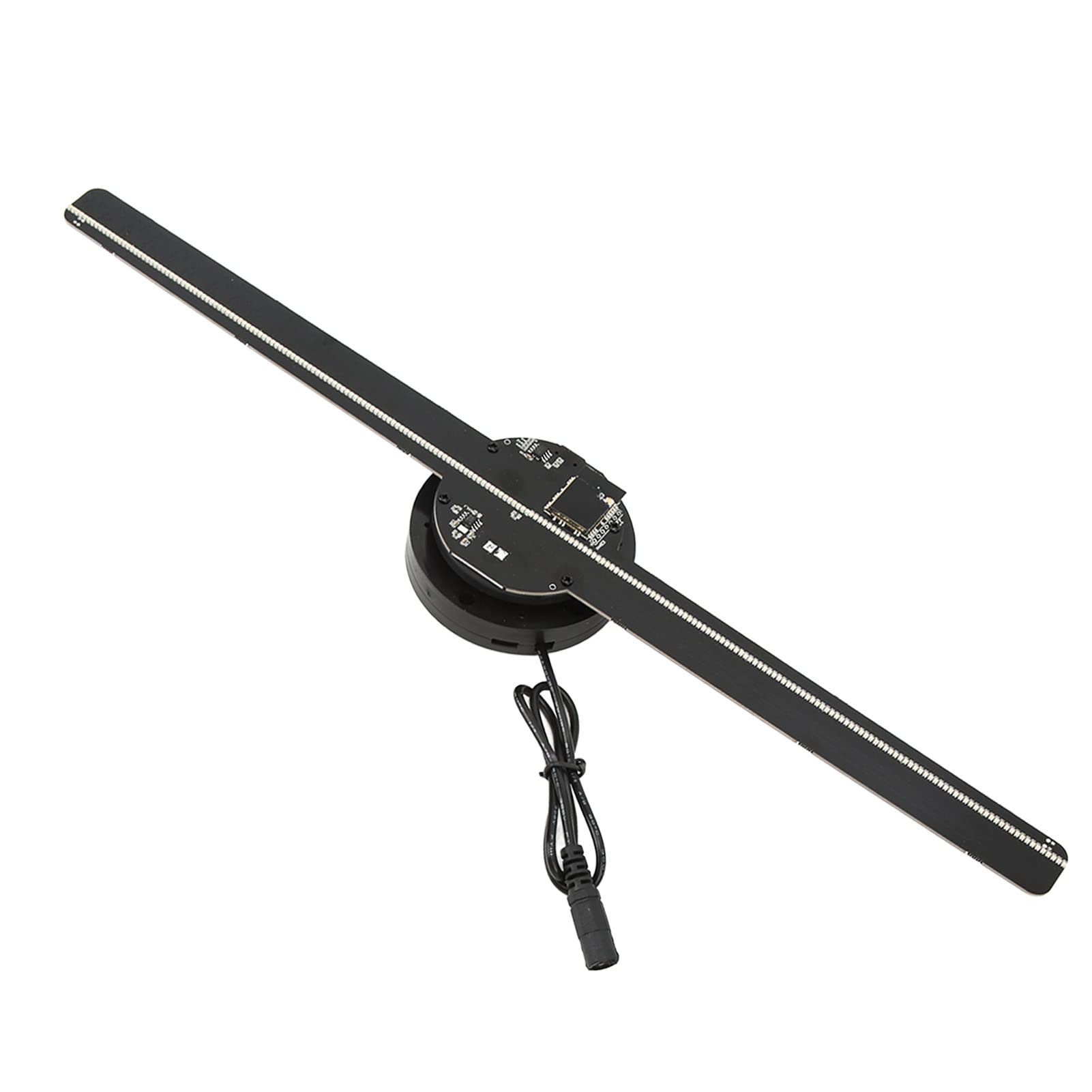 3D Hologram Advertising Display Fan, 224 LED 800x480 Hologram Fan WiFi Added Holographic Projector, APP Control, 3D Naked Eye Video Projector for Christmas, Shop, Bar, Party(UK)