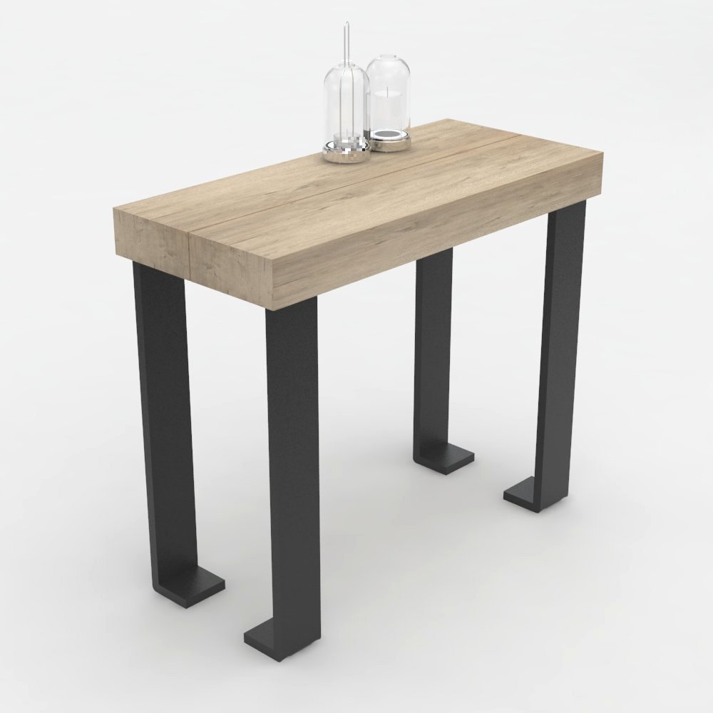 VE.CA.s.r.l. | Table Console Extensible Nettuno | En Bois Stratifié