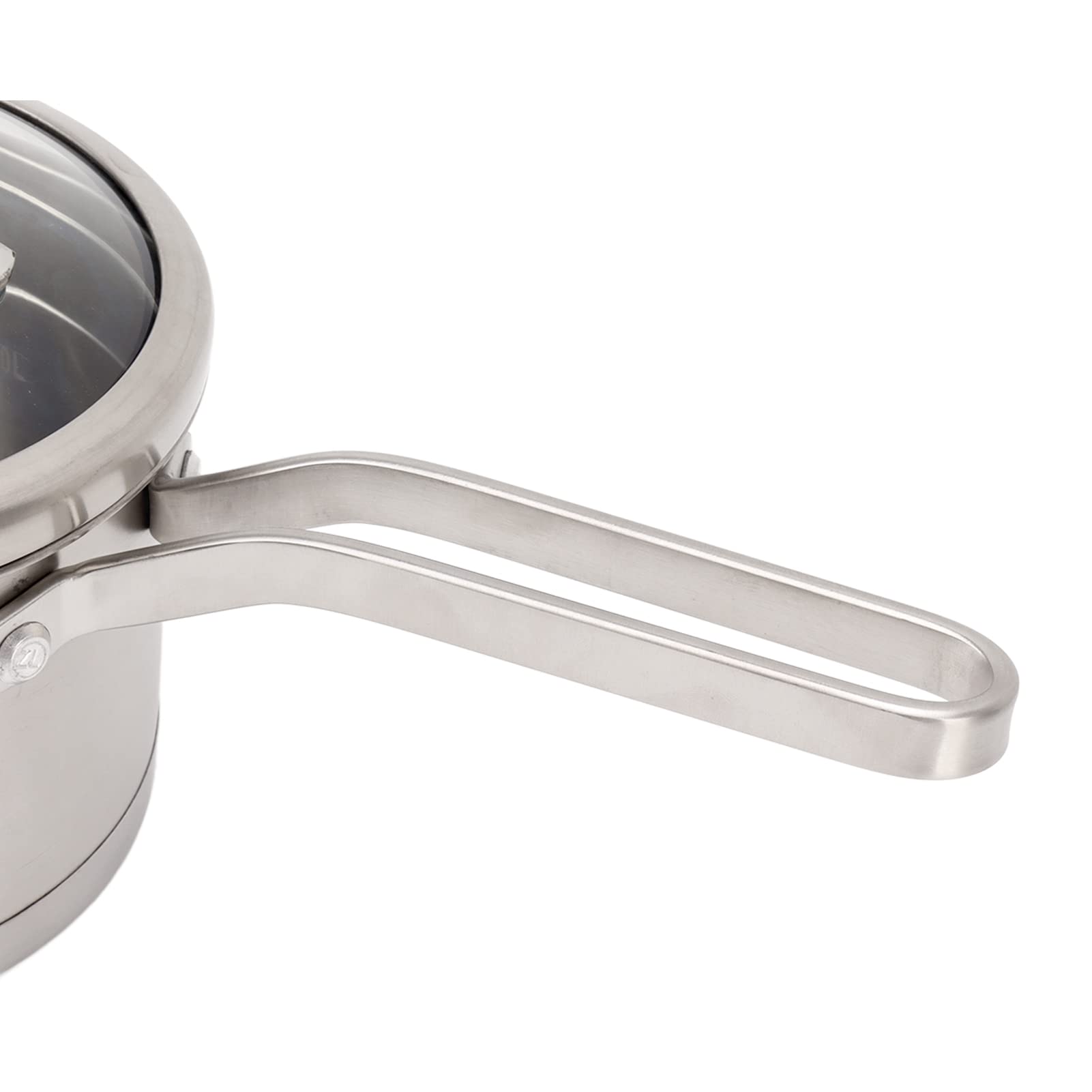 Cacerola para de Acero Inoxidable, Olla de Inducción Antiadherente con Fondo Grueso 304, Olla para Sopa Resistente con un para Calentar Uniformemente en Estufas Eléctricas de Gas de