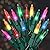 PREXTEX Incandescent Christmas Lights - 100 Multi Color String Lights with Green Wire - Twinkle Holiday Lights for Indoor Christmas Tree Decor - End-to-End Connectable, Includes Extra Bulbs - 20 Feet