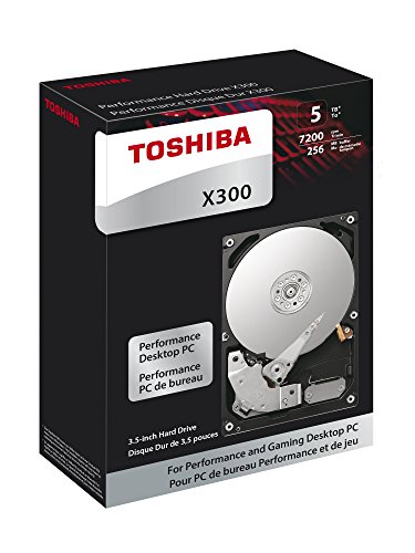 Image of Toshiba X300 5TB 7200RPM 128MB 3.5 inch SATA HDD (HDWE150EZSTA)