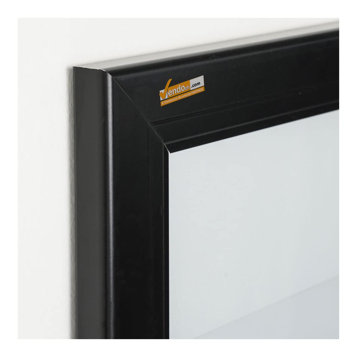 BACHECA DA ESTERNO PORTA MENU STRUTTURA ALLUMINIO COLORE NERO APERTURA A LIBRO - 1xA4