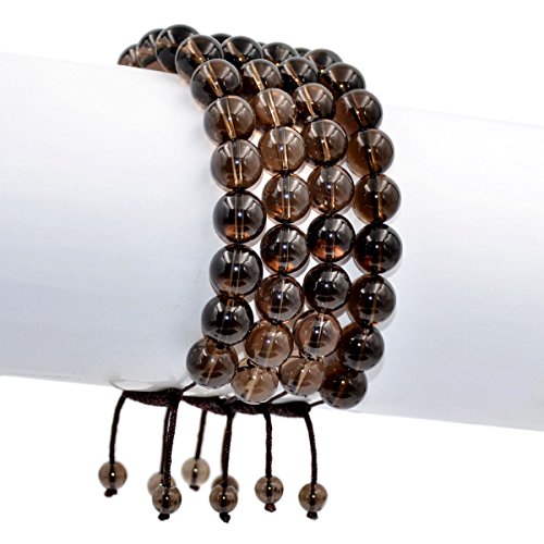 Image of AD Beads Natural 10mm Gemstone Bracelets Healing Power Crystal Macrame Adjustable 7-9 Inch