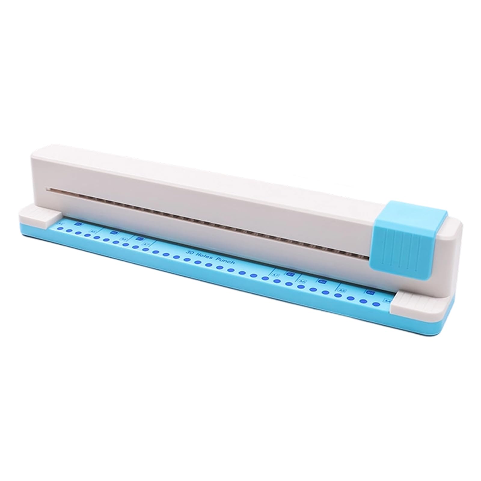 Punzonatrice per carta a 30 fori 5,5 mm perforatrice per fori rotondi 5 fogli Capacità di punzonatura per raccoglitore Notebook Planner Cartoncino Puncher desktop