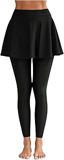 RAXEDO Skirt Leggings for Women Full Length | High Waist Attached Skirt Leggings | Squat Proof Yoga, Fitness &amp; Gym Activew...