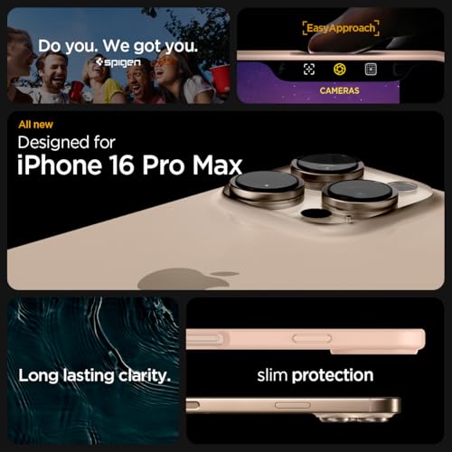 Image of Spigen for iPhone 16 Pro Max Case, Ultra Hybrid [No Magnet Ring][Anti-Yellowing] - Rose Titanium