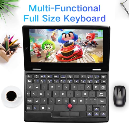 Image of BINTEC 7-inch mini Laptop Computer, 16GB DDR4, 256GB SSD, Celeron N95 (up to 3.4GHz), Touchscreen, Win 11 /MS 2024