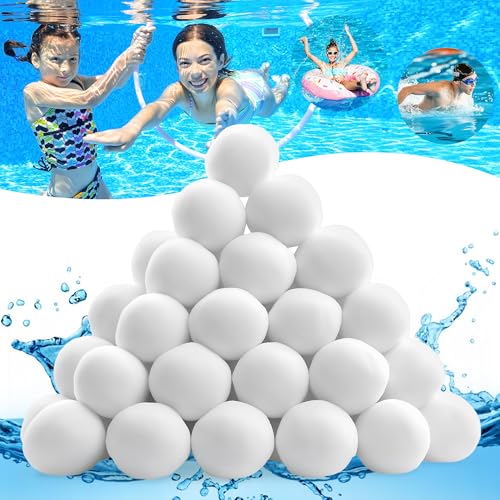 DazSpirit Filterbälls Für Sandfilteranlagen 1300g Filterbälle Für Pool Ersetzen Ersatz Für 46Kg Filtersand Und Quarzsand, Geeignet Für Pool Filter Schwimmbad Filteranlage, Poolreinigung Zubehör