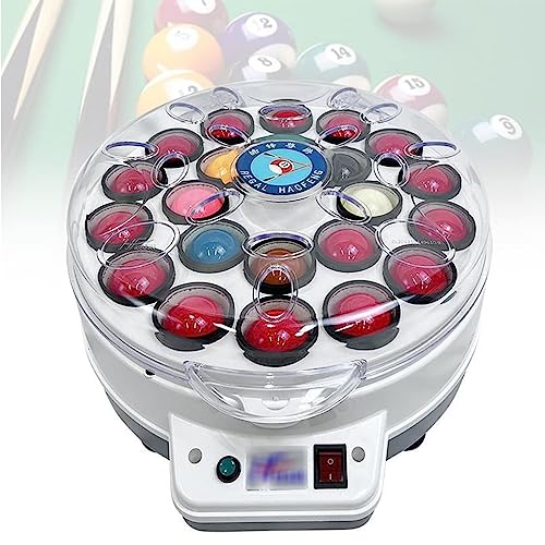Máquina de limpieza y pulido de bolas de billar, limpiador de bolas de billar 2 en 1 para juegos de bolas 16/22, mejora el rendimiento del juego