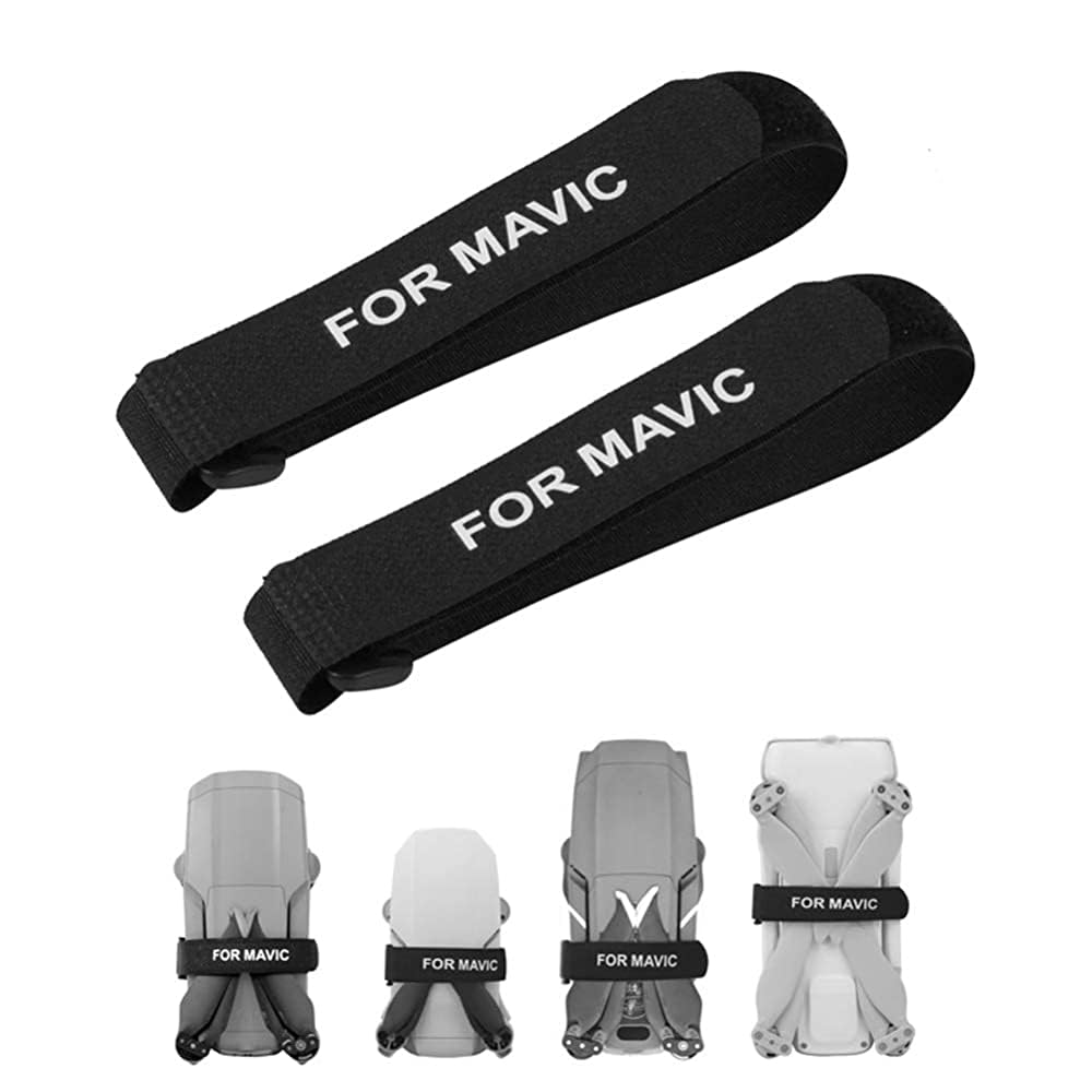 Soporte de hélice para DJI Air 3S/3 Mavic 3 Pro/Mini 4K/4/3 Pro - Banda de fijación universal estabilizador de correa de protección para drones accesorio (Negro)
