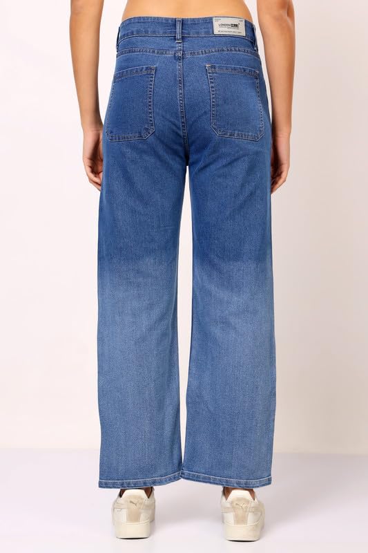 Image of London Hills Women's Relaxed Fit High Rise Jeans || Woman Jean's || Women Baggy Jeans || Jean's for Womens || Loose Jean for Women's || Oversized Woman baggys
