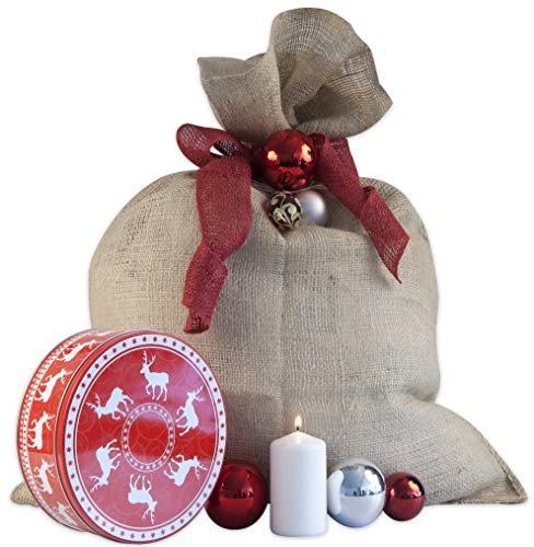 Windhager Jute-Sack 100 x 110 cm, Natur Wintervlies – Bild 5