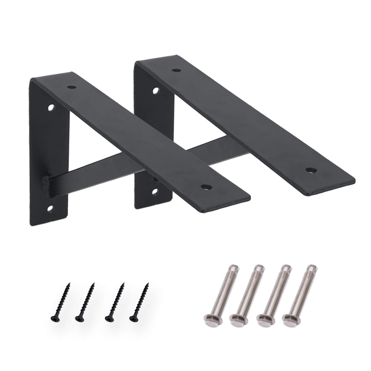 Buy AddGrace Heavy Duty Brackets, Rustic 10inch Wall Triangle Shelf