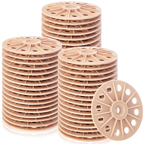 Load Spreading Plastic Washers 60Mm For Fixing And Supporting Polypropylene Washers For Screws Plastic Flat Washers For Rigid Foam Insulation Panels And Sheets, Brown (100 Pcs) #TOP11
