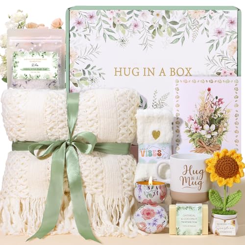 Get Well Soon Gift Baskets for Women, Self Care Gifts for Women Birthday Care Package Spa...