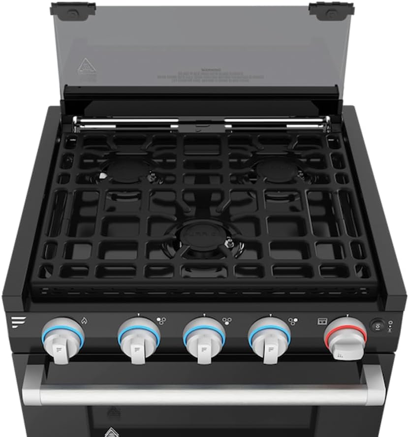 Greystone - 21" RV Digital Gas Range, Stainless W/Towel Rack Handle