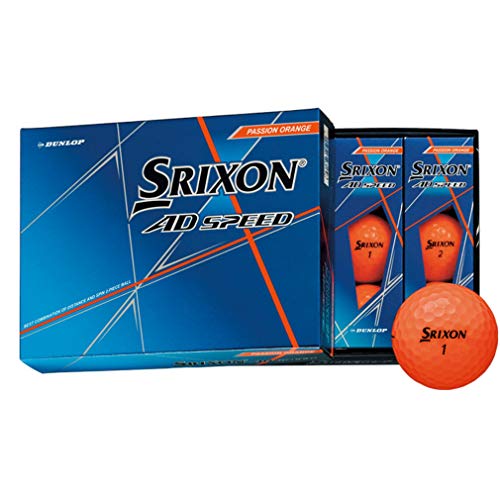 ダンロップ(DUNLOP) ゴルフボール スリクソン AD SPEED 2020年モデル 1ダース(12個入り) パッションオレンジ 1枚目