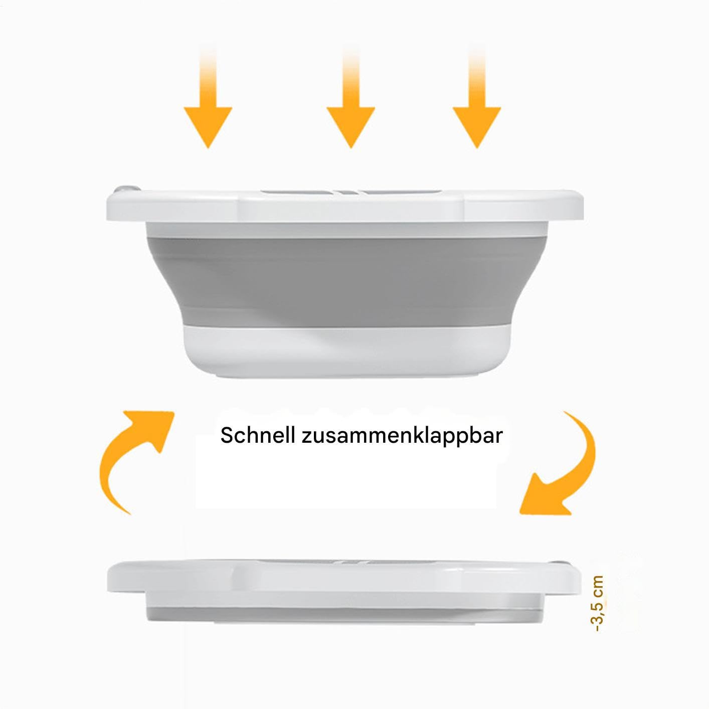 Bassin Pliable Cuve Économisant l'Espace