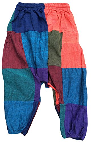 Image of Shopoholic Fashion Children Hippie Harem Loose Boho Trouser Hippy Colorful Kids Retro Comfy Pants