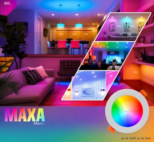 Image of 7Watt 7 in 1 Multicolor Ceiling Downlight Pack of 4