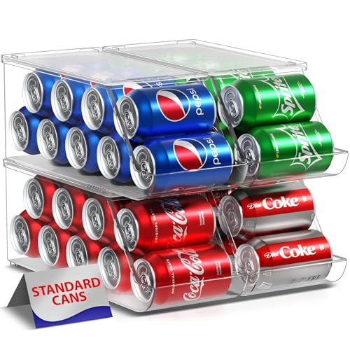 Sorbus-Soda-Can-Organizer-for-Fridge-Freezer-Stackable-with-Lid-4-Pack Sorbus Soda Can Organizer for Fridge & Freezer, Stackable with Lid (4 Pack) - Image 1